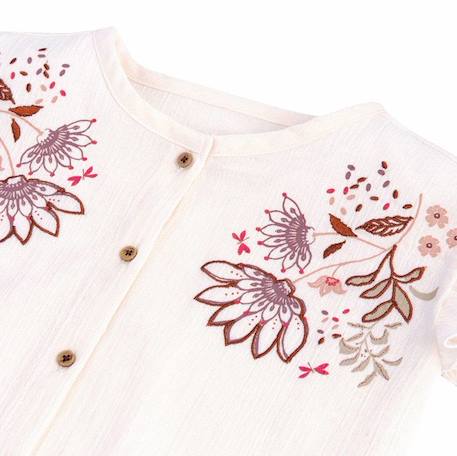 Blouse fille Mahonia BLANC 3 - vertbaudet enfant 