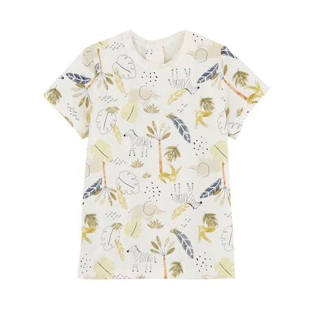 Ensemble salopette bébé en lin et t-shirt Zagora BEIGE 3 - vertbaudet enfant 