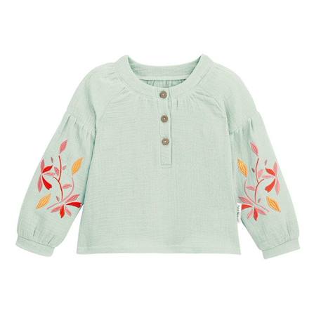 Blouse fille Minaouet VERT 1 - vertbaudet enfant 