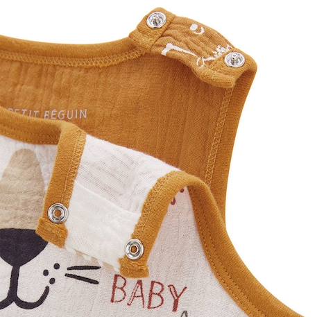 Barboteuse en gaze de coton bébé garçon Little Safari ORANGE 4 - vertbaudet enfant 