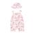 Barboteuse bébé et chapeau en gaze de coton Exotic Bird ROSE 2 - vertbaudet enfant 