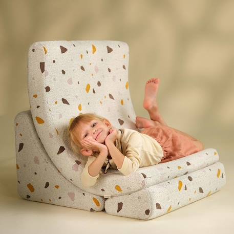 Fauteuil enfant terrazzo MOONTER marble BLANC 5 - vertbaudet enfant 