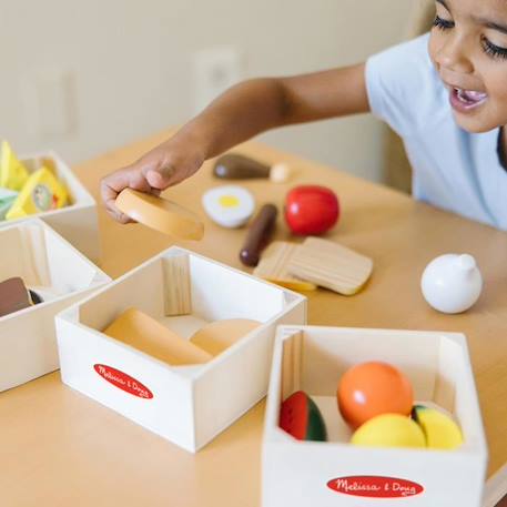 Jeu de nourriture en bois - MELISSA & DOUG - Groupes Alimentaires - Mixte - A partir de 3 ans BEIGE 3 - vertbaudet enfant 