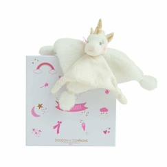 Doudou - DOUDOU ET COMPAGNIE - Licorne or 22 cm - Enfant - Fille - Blanc  - vertbaudet enfant