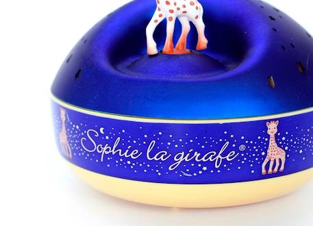 Veilleuse Projecteur d'Etoiles Musical Sophie La Girafe - TROUSSELIER - Ø12cm - Bleu - Piles BLEU 4 - vertbaudet enfant 