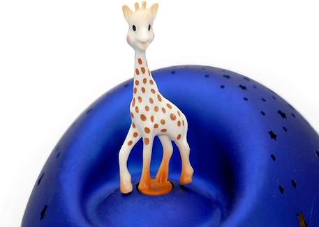 Veilleuse Projecteur d'Etoiles Musical Sophie La Girafe - TROUSSELIER - Ø12cm - Bleu - Piles BLEU 5 - vertbaudet enfant 