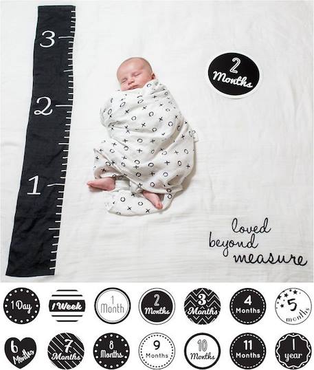 Lulujo - Coffret ma première année - loved beyond measure - ELEMENTS FOR KIDS BLANC 4 - vertbaudet enfant 