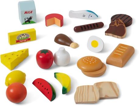 Jeu de nourriture en bois - MELISSA & DOUG - Groupes Alimentaires - Mixte - A partir de 3 ans BEIGE 5 - vertbaudet enfant 