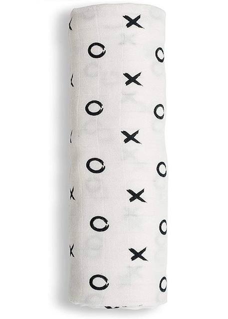 Lulujo - Lange en bambou - Bisous - ELEMENTS FOR KIDS BLANC 3 - vertbaudet enfant 