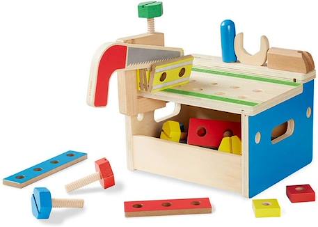 Melissa & Doug Mini banc à outils 32 pièces BEIGE 2 - vertbaudet enfant 