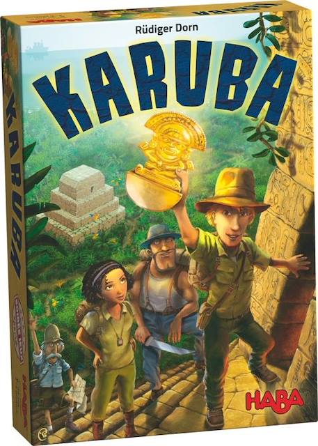 Jeu de stratégie HABA - Karuba - Pour enfants et adultes - Trouvez les trésors cachés dans la jungle JAUNE 1 - vertbaudet enfant 