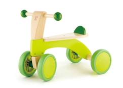 Jouet-Jeux de plein air-Tricycle bois sans pédale - HAPE - Draisienne à 4 roues - Vert - Mixte - A partir de 12 mois