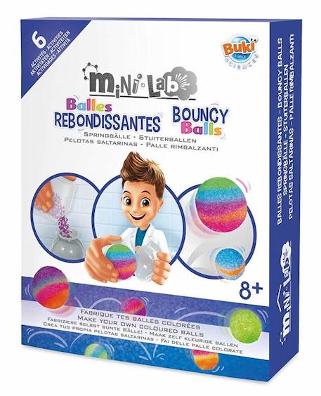 Buki - Mini laboratoire balles rebondissantes BLANC 1 - vertbaudet enfant 