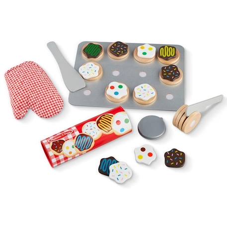 Jeu en bois pour trancher et faire cuire des biscuits - MELISSA & DOUG - Mixte - A partir de 3 ans BEIGE 1 - vertbaudet enfant 