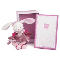 Jouet-Premier âge-Hochet Cerise Le Lapin - DOUDOU ET COMPAGNIE - Collection Génération Doudou - Rose - 19cm