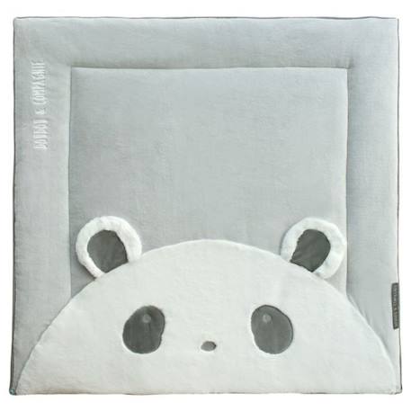 Tapis de jeux - DOUDOU ET COMPAGNIE - Tapidou Panda - Gris - Mixte - 1 m² GRIS 1 - vertbaudet enfant 