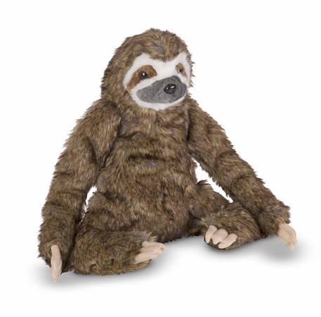 Jouet en peluche Sloth - MELISSA & DOUG - Lifelike - Marron - Plush - Piles MARRON 1 - vertbaudet enfant 