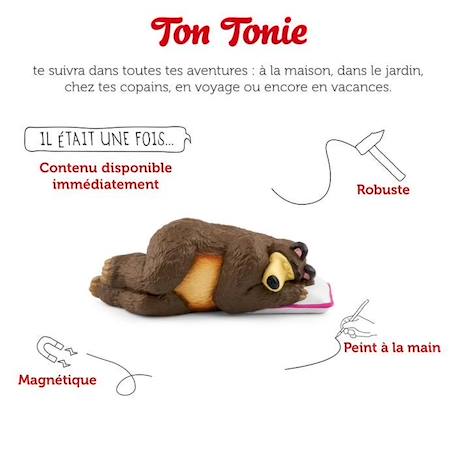 tonies - Figurine Tonie - Masha et Michka - Michka MARRON 2 - vertbaudet enfant 