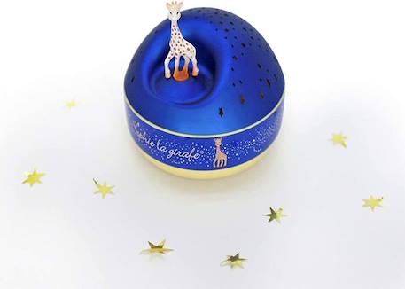 Veilleuse Projecteur d'Etoiles Musical Sophie La Girafe - TROUSSELIER - Ø12cm - Bleu - Piles BLEU 6 - vertbaudet enfant 