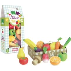 Jouet-Vilac - Set de Fruits et Légumes Jour de Marché