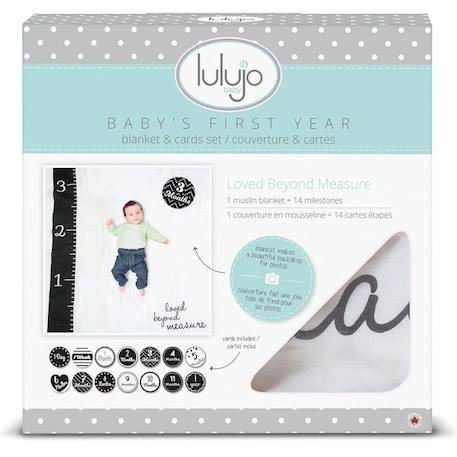 Lulujo - Coffret ma première année - loved beyond measure - ELEMENTS FOR KIDS BLANC 1 - vertbaudet enfant 