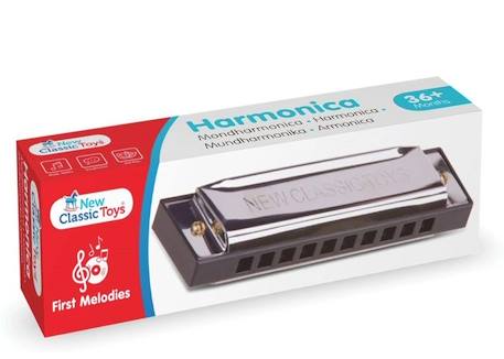 Harmonica métal 10 trous - New Classic Toys - Enfant - Mixte - Intérieur GRIS 4 - vertbaudet enfant 