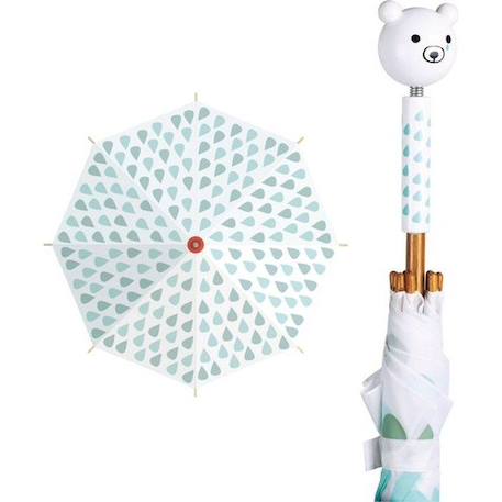 Vilac - Parapluie Sora Bear BLANC 4 - vertbaudet enfant 