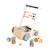 Chariot de marche ABC Sweet Cocoon - JANOD - Bois - 20 cubes chiffres et lettres - Boulier MARRON 5 - vertbaudet enfant 