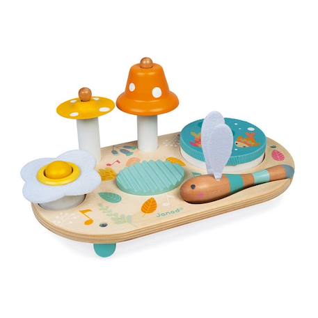 Table Musicale Pure JANOD - Jouet en Bois pour Bébé - Dès 12 Mois ORANGE 1 - vertbaudet enfant 