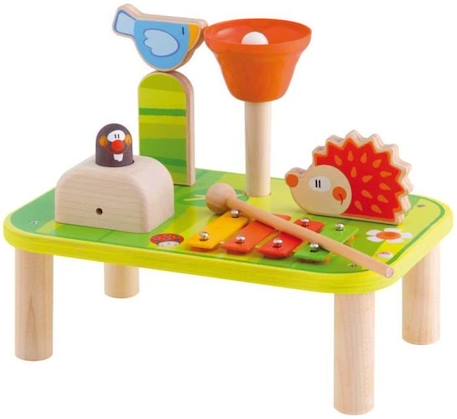 Jouet musical - SEVI - Mini table musicale 82807 - Sons et couleurs VERT 1 - vertbaudet enfant 