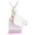 Doudou - Doudou et Compagnie - Lapin Rose Fleurs - 10 cm pantin - Poudre de Perlidoudou ROSE 1 - vertbaudet enfant 