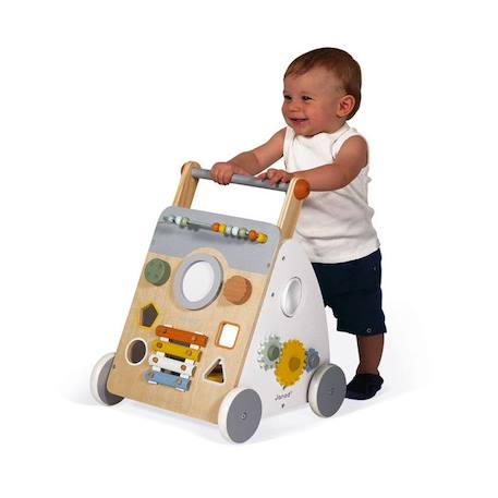 Chariot Multi-Activités Sweet Cocoon JANOD - Chariot de Marche en Bois - Dès 12 mois BEIGE 2 - vertbaudet enfant 