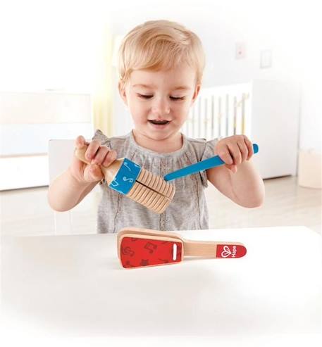 Jouet en bois - HAPE - Duo de percussion - Jeux premier âge - Jeux d'éveil - Jouets musicaux BLEU 5 - vertbaudet enfant 