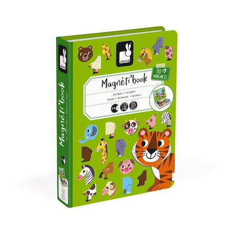 JANOD - Magnéti'book animaux - Jouet magnétique éducatif - Dès 3 Ans VERT 6 - vertbaudet enfant 