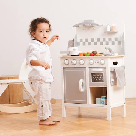 New Classic Toys - Kitchenette Bon Appétit blanche argent BLANC 6 - vertbaudet enfant 