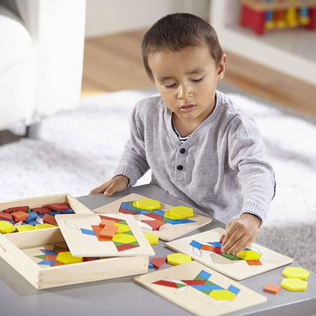 MELISSA & DOUG - Blocs Et Planches De Motifs JAUNE 2 - vertbaudet enfant 