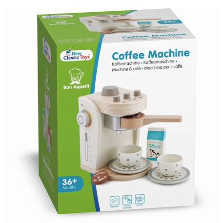 Jouet - NEW CLASSIC TOYS - Ensemble machine à café - Blanc - Bois - 3 ans et plus BLANC 5 - vertbaudet enfant 