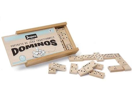 JEUJURA - Jeu de Dominos en Bois - Coffret en Bois - Garçon et Fille - A partir de 3 ans BEIGE 1 - vertbaudet enfant 