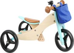 Jouet-Jeux de plein air-Draisienne-Tricycle 2 en 1 Turquoise