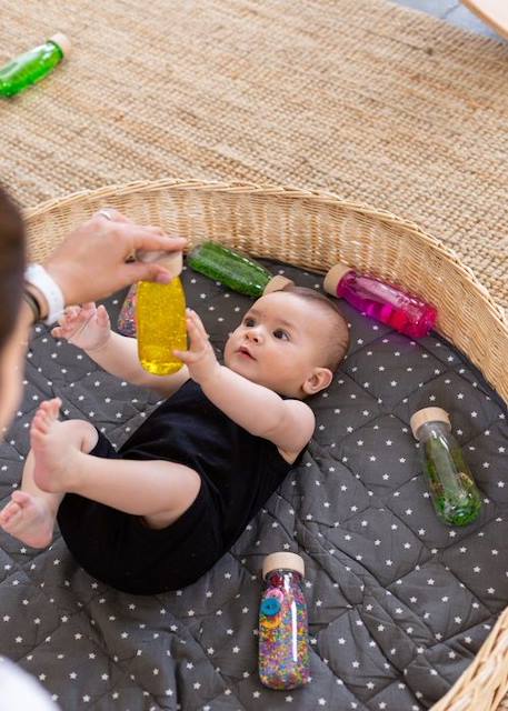 Bouteille sensorielle jaune - Petit Boum JAUNE 2 - vertbaudet enfant 