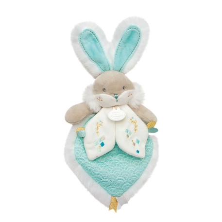 Doudou Amande - DOUDOU ET COMPAGNIE - Lapin de sucre - Lavable à 30° VERT 1 - vertbaudet enfant 