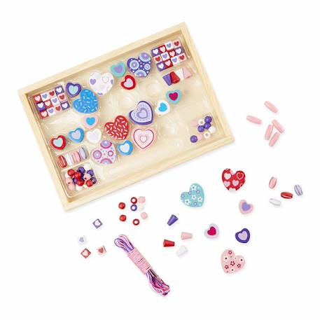 Ensemble de perles en bois pour enfant - MELISSA & DOUG - Petits Amis - Fille - A partir de 4 ans ROSE 2 - vertbaudet enfant 