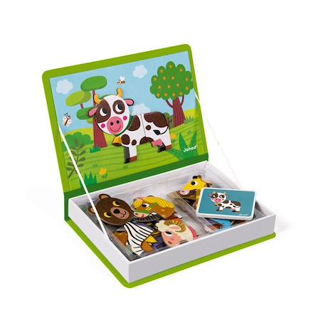 JANOD - Magnéti'book animaux - Jouet magnétique éducatif - Dès 3 Ans VERT 1 - vertbaudet enfant 