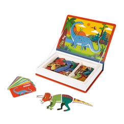 Jouet-JANOD - Magnéti'book Dinosaures, 40 magnets - Jeu Magnétique - Dès 3 ans