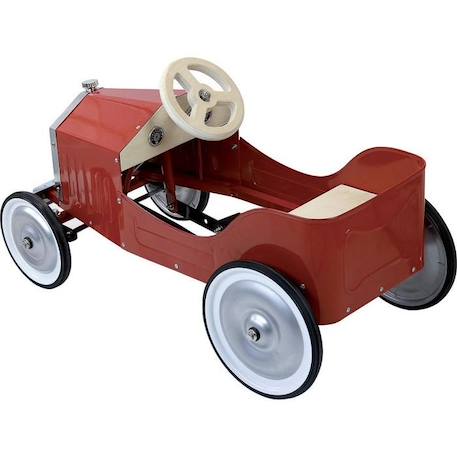 Porteur enfant - VILAC - Grande voiture rouge - Métal et bois naturel - À partir de 3 ans ROUGE 2 - vertbaudet enfant 