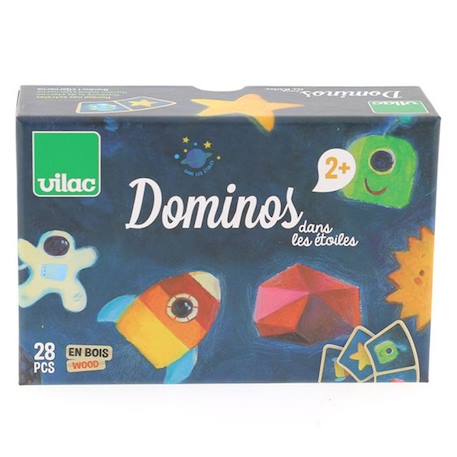 Vilac - Dominos Dans les étoiles BLEU 4 - vertbaudet enfant 