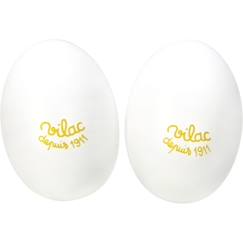 Jouet-Jeux d'imitation-Maracas oeuf blanches - VILAC - Instrument de musique - Blanc - Enfant - 3 ans et plus