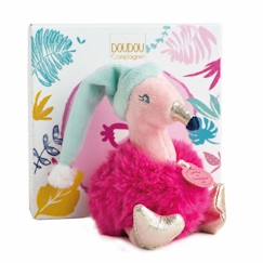 Jouet-Doudou - Doudou et Compagnie - Flamant Rose - Pantin - Les Minizoo