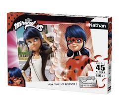 Jouet-Puzzle 45 pièces - NATHAN - Marinette vs Lady Bug - Dessins animés et BD - Fille - A partir de 3 ans