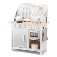 Jouet-New Classic Toys - Kitchenette Bon Appétit blanche argent